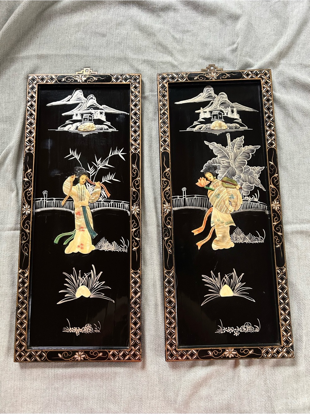 Asian-Inspired Wall Panels (2 total)